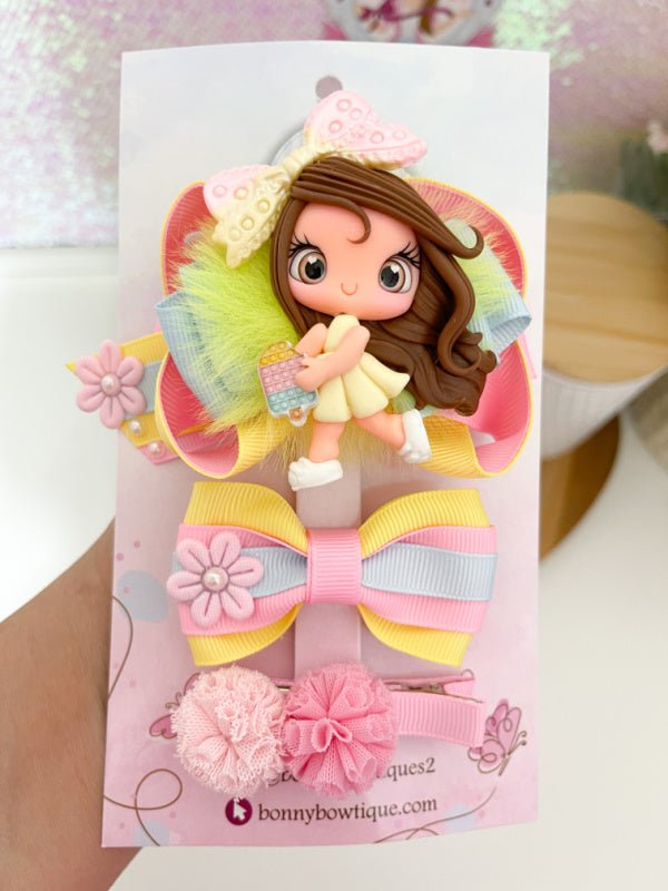 3 Piece Pop it Hair Bow