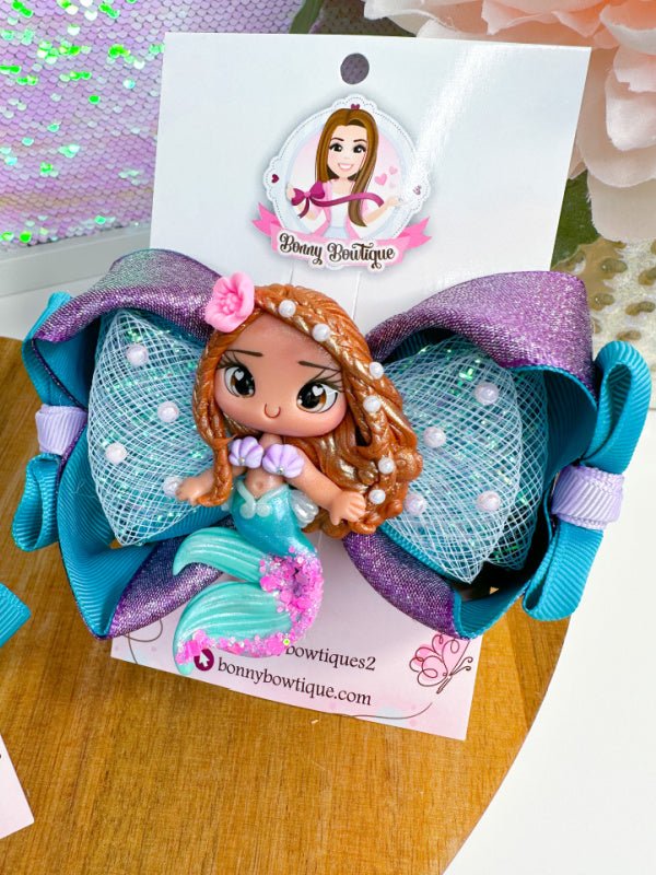 The little mermaid big hair bow