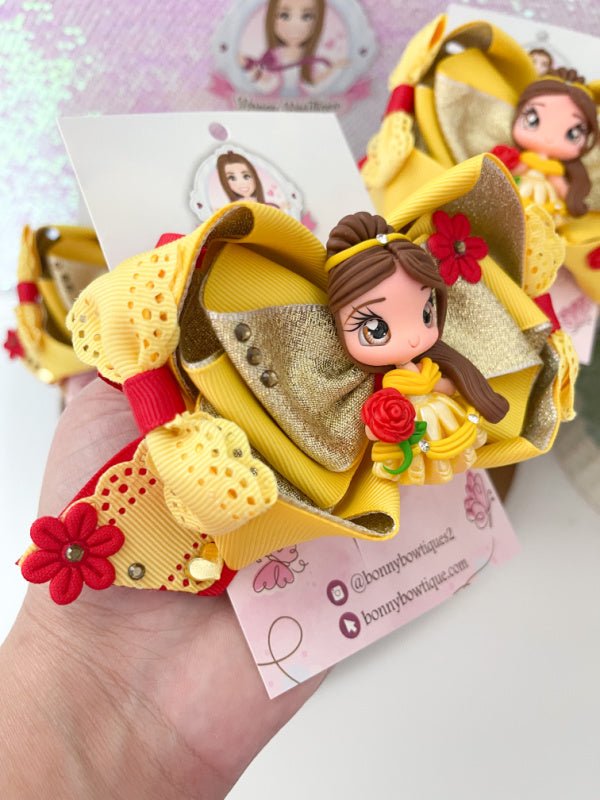 Princess Belle Hair Bow