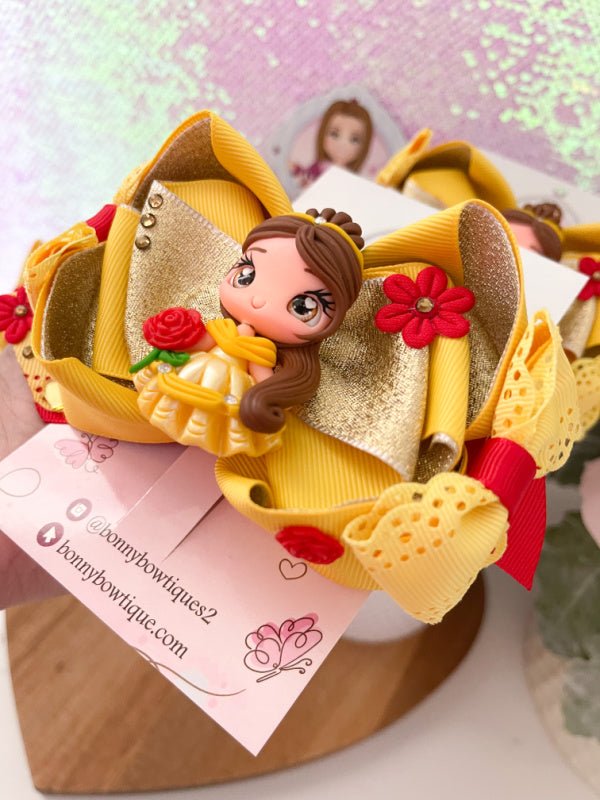 Princess Belle Hair Bow