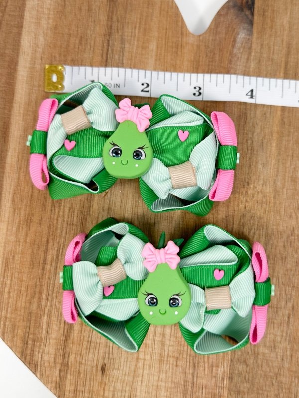 Pear Hair Bow