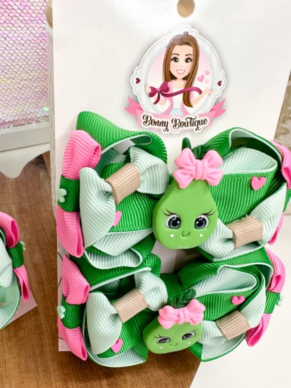 Pear Hair Bow