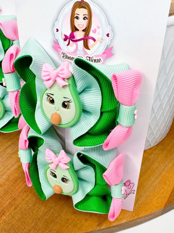 Avocado Hair Bow
