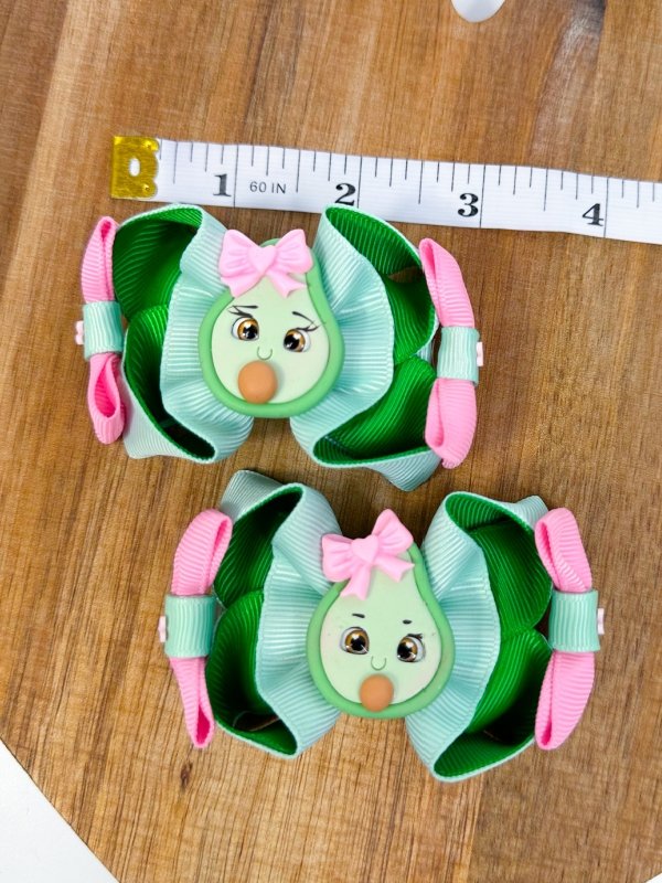 Avocado Hair Bow