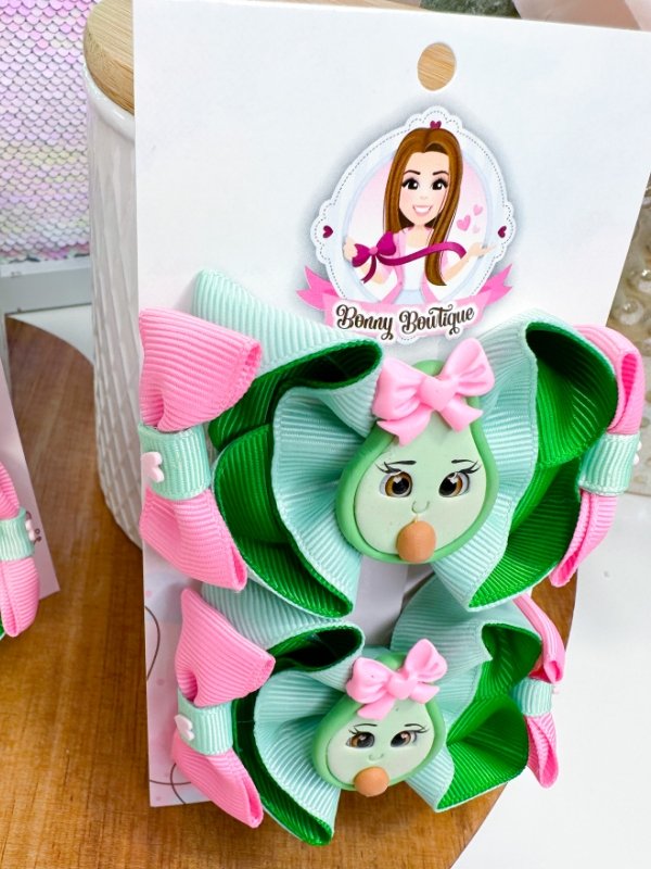 Avocado Hair Bow