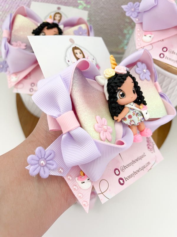 Unicorn Hair Bow