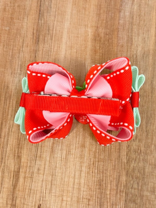 Strawberry Hair Bow